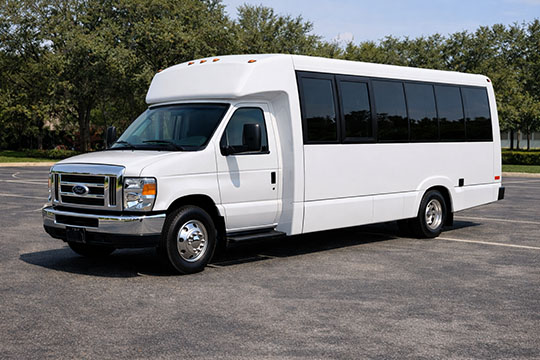 18-passenger minibus available for charter in Longmont, CO